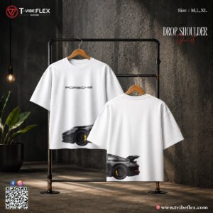 Drop Shoulder T-Shirt (Porsche-Dual)