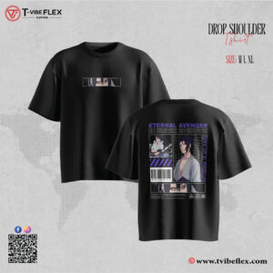 Drop Shoulder T-Shirt (SASUKE-UCHIHA)
